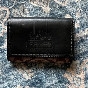 Coach Wallet - Blk/pink